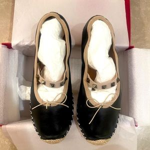Valentino Rockstud Espadrille Sandals